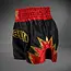 Venum Inferno Muay Thai Shorts – Zwart/Goud/Rood – Thaiboksbroek