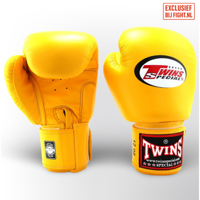 Twins Special Twins BGVL-3 Bokshandschoenen – Canary Yellow – Leer – Voor Boksen, Kickboksen & Muay Thai