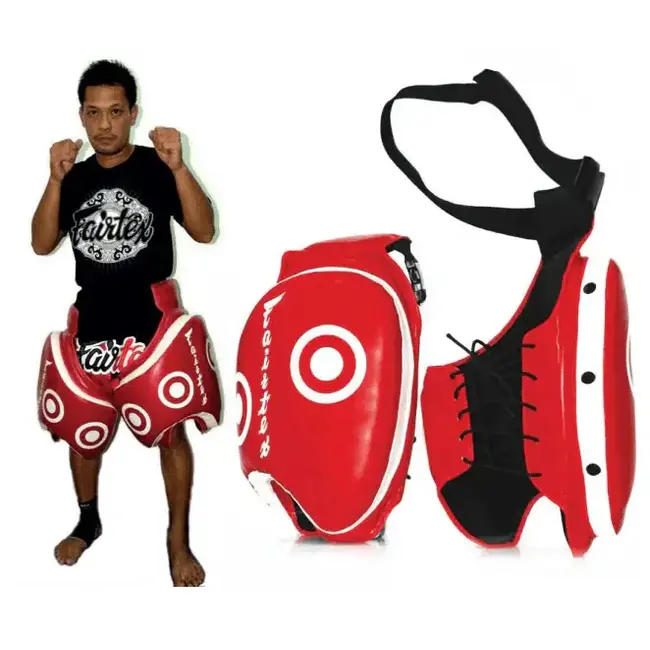 FAIRTEX Fairtex TP3 Lowkick Pads ROOD – Bovenbeenbescherming voor Lowkick Training