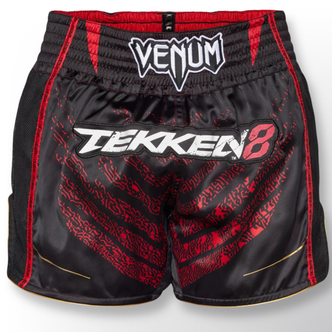 Venum Venum x Tekken 8 - Marshall Law Muay Thai Shorts - Black/Red/Gold