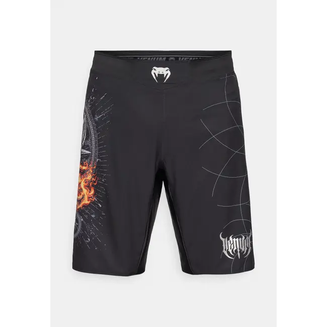 Venum Gladiator 5.0 Men’s Fight Shorts - Black/Silver