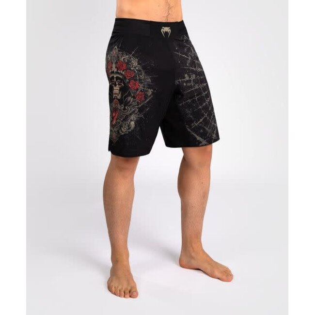 Venum Venum Santa Muerte 5.0 Men’s Fight Shorts - Deep Black/Gold