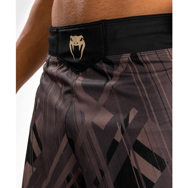 Venum FIGHT SHORT - Tecmo 2.0 Fight - ZWART/BRUIN