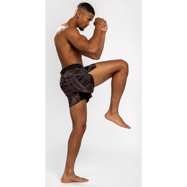 Venum FIGHT SHORT - Tecmo 2.0 Fight - ZWART/BRUIN