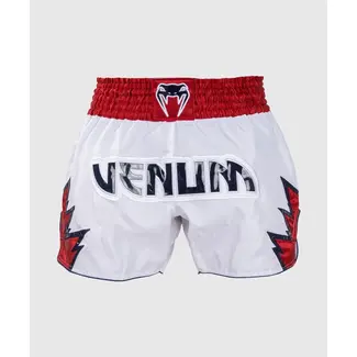 Venum Inferno Muay Thai Shorts - White/Red