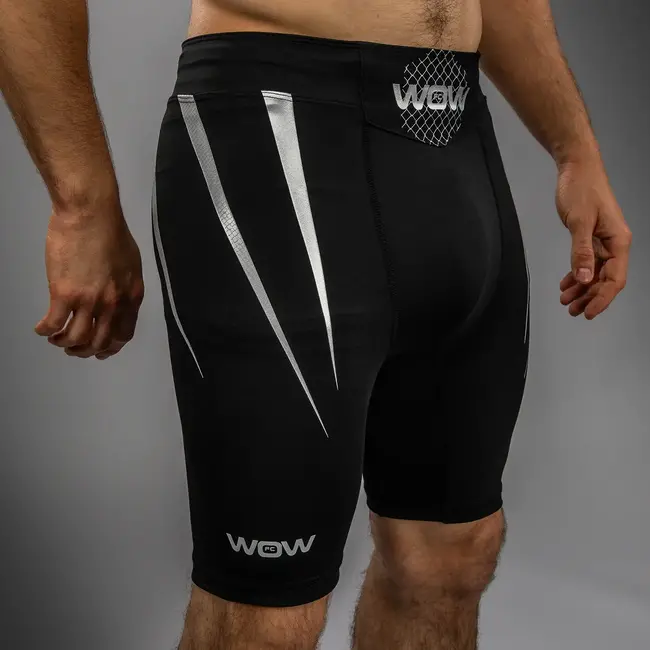Venum VENUM X WOW FC Vale Tudo Shorts- Black/ Silver Grey