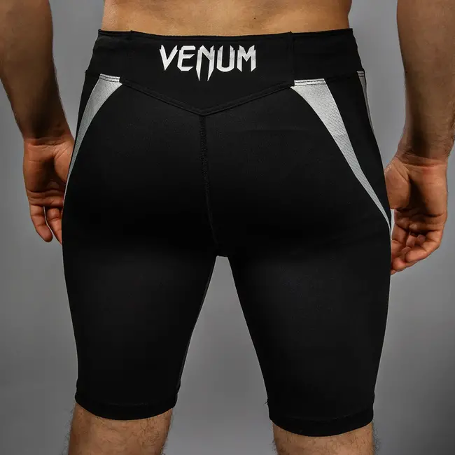 Venum WOW FC Vale Tudo Shorts- Black/ Silver Grey