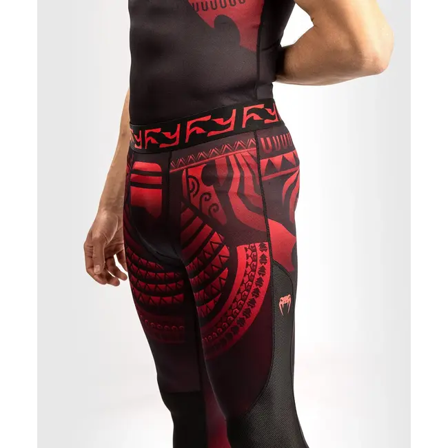 Venum COMPRESSION BROEK NAKAHI SPATS - black/red