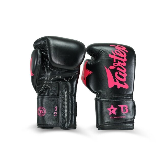 FAIRTEX Fairtex x Booster FXB BG V2 – Leren Bokshandschoenen – Zwart/Roze