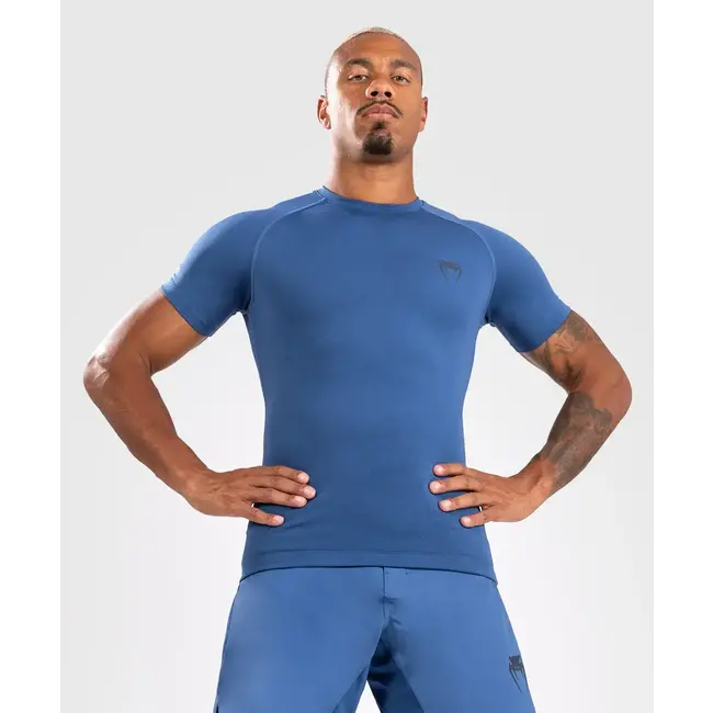 Venum Venum Contender Men’s  Short Sleeve Rashguard - Blue