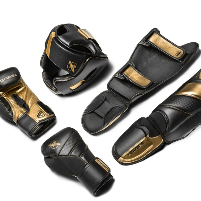 Hayabusa Hayabusa Kickboks Scheenbeschermers T3 - Zwart/Goud