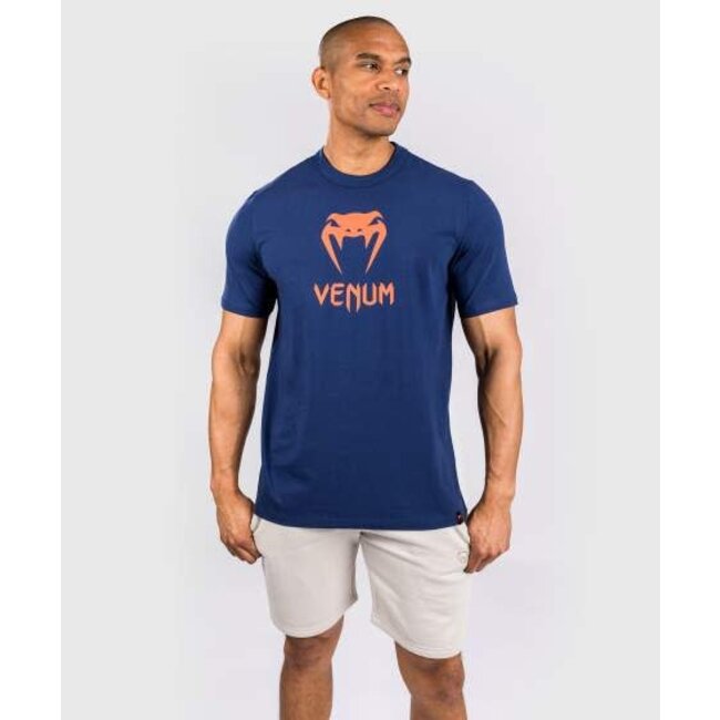 Venum T-Shirt Classic – Navy/Orange