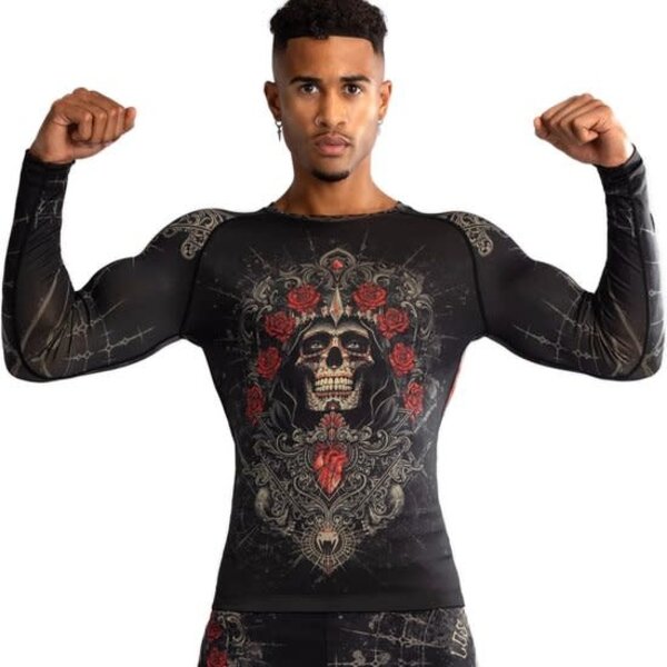 Venum Santa Muerte 5.0 Long-sleeved Rashguard noir or