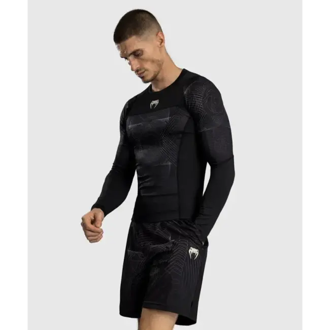 Venum G-FIT AIR RASHGUARD LONGSLEEVE - BLACK