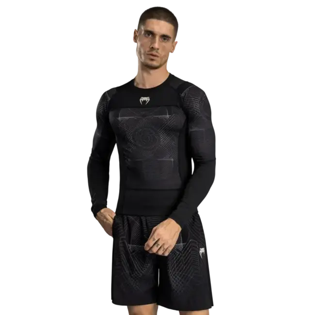Venum G-FIT AIR RASHGUARD LONGSLEEVE - BLACK