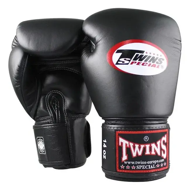Twins Special Twins Kickbokset Zwart – Premium Leren Bokshandschoenen & Scheenbeschermers