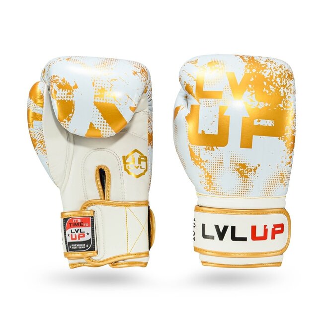 LVL-UP LVL UP - BOKSHANDSCHOEN - BG STADIUM 2 WHITE/GOLD