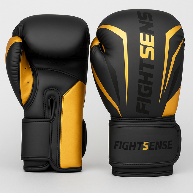 Fightsense Fightsense Vortex Bokshandschoenen – Zwart/Goud