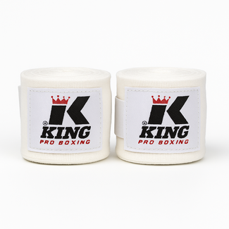 King Pro Boxing Handwraps – 460 cm Bandages Wit | Pro KPB/BPC Serie