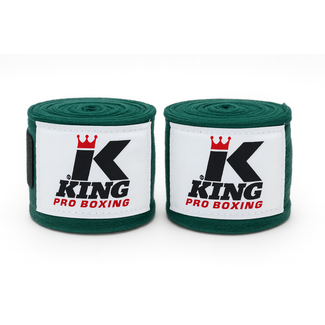King Pro Boxing Handwraps – 460 cm Bandages Groen | Pro KPB/BPC Serie