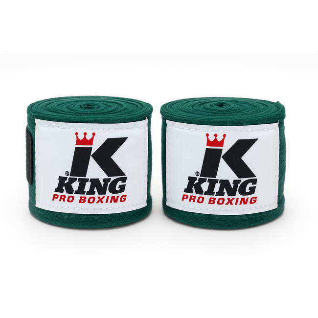 King Pro Boxing King Handwraps – 460 cm Bandages Groen | Pro KPB/BPC Serie