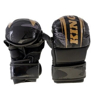 King Pro Boxing MMA Sparring Gloves - KPB MMA SHOGUN 2 - Zwart/Goud