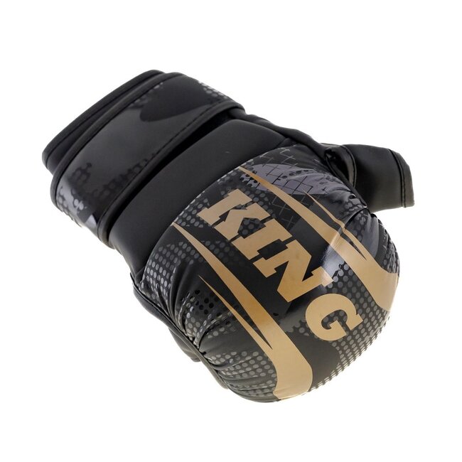 King Pro Boxing MMA Sparring Gloves - KPB MMA SHOGUN 2 - Zwart/Goud