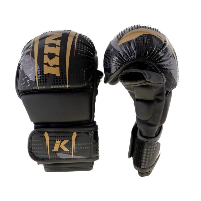 King Pro Boxing MMA Sparring Gloves - KPB MMA SHOGUN 2 - Zwart/Goud