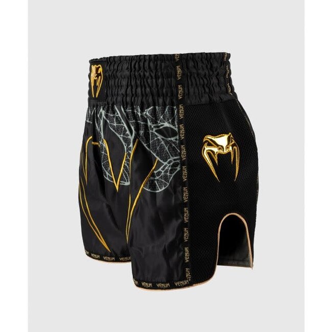 Venum Serpenti Muay Thai - SHORT - Black/Silver/Gold