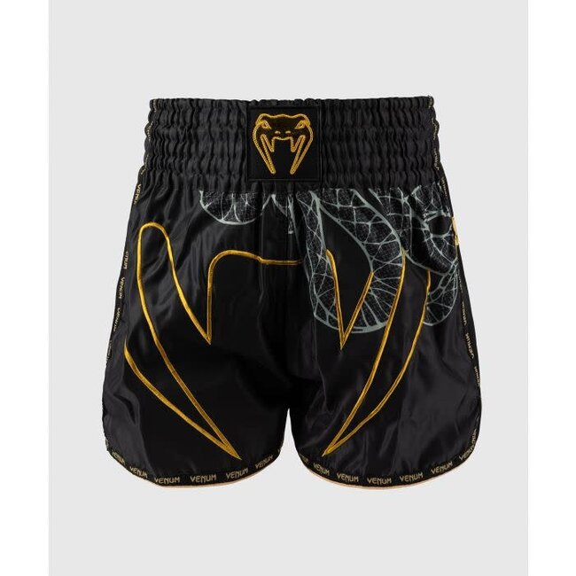 Venum VENUM -  Serpenti Muay Thai - SHORT - Black/Silver/Gold