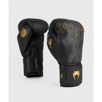 Venum Serpenti - BOKSHANDSCHOEEN - Black/Silver/Gold