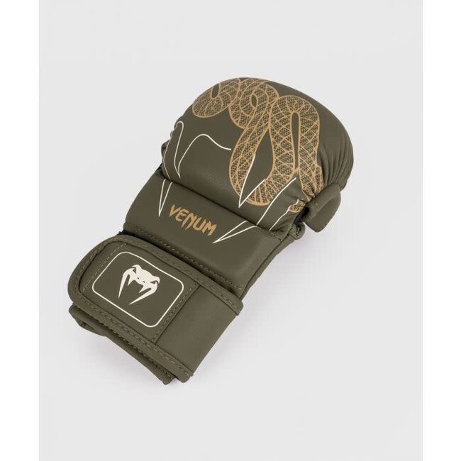 Venum Serpenti Sparring Gloves - Khaki/Bronze/Ivory