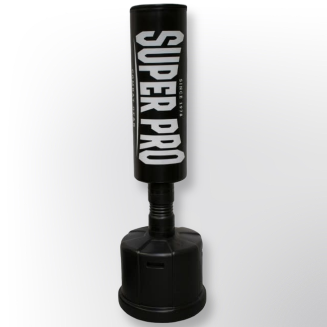 Super Pro Super Pro Combat Gear Staande Bokspaal – Zwart – Kunstleer – Thuis & Gym Training