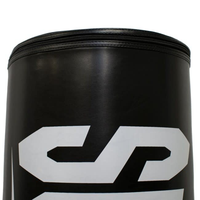Super Pro Combat Gear Staande Bokspaal – Zwart – Kunstleer – Thuis & Gym Training
