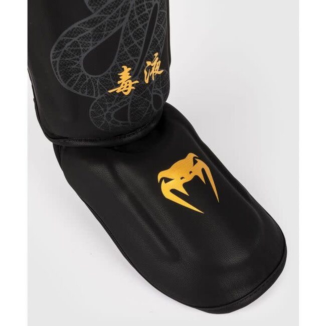 Venum Serpenti - SCHEENBESCHERMER - Black/Silver/Gold
