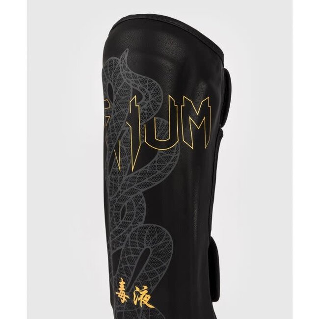 Venum Serpenti - SCHEENBESCHERMER - Black/Silver/Gold