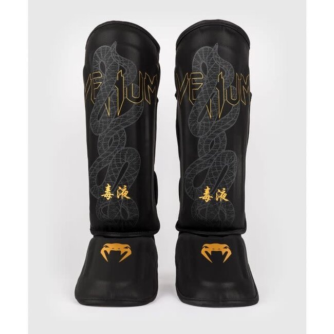 Venum Serpenti - SCHEENBESCHERMER - Black/Silver/Gold