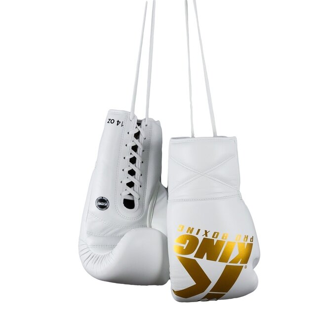 King Pro Boxing BOKSHANDSCHOEN - KPB XK LU WHITE/GOLD