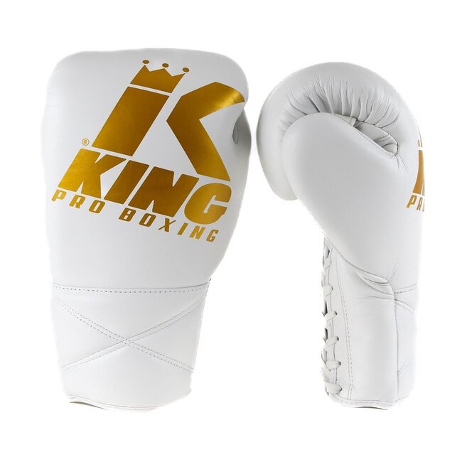 King Pro Boxing BOKSHANDSCHOEN - KPB XK LU WHITE/GOLD