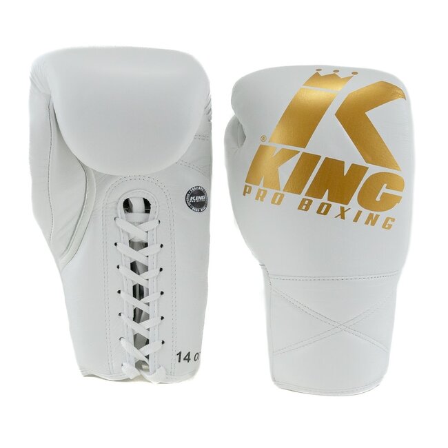 King Pro Boxing BOKSHANDSCHOEN - KPB XK LU WHITE/GOLD