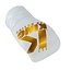 King Pro Boxing BOKSHANDSCHOEN - KPB XK LU WHITE/GOLD