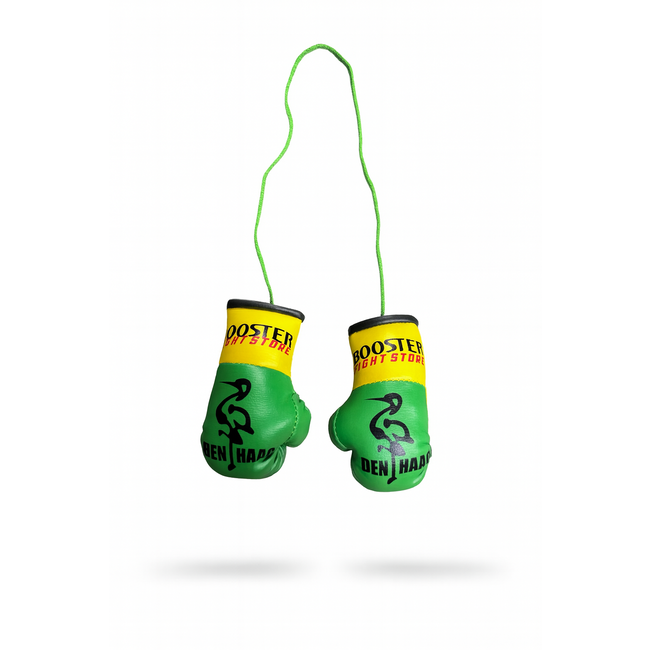 Booster Fightgear Booster Mini Bokshandschoenen Carhanger – Den Haag Editie – Groen/Geel met Ooievaar