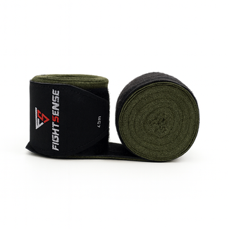 Fightsense Bandages 450cm – Military Green