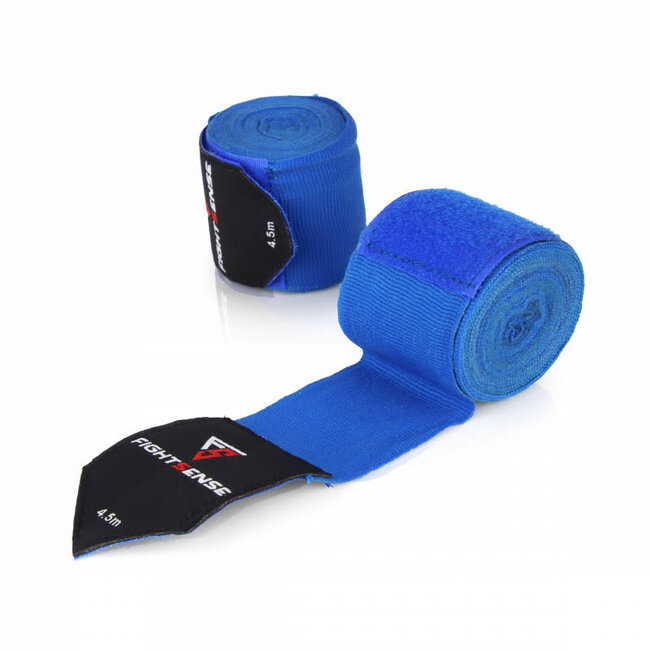 Fightsense Fightsense - bandages - BLAUW 450cm