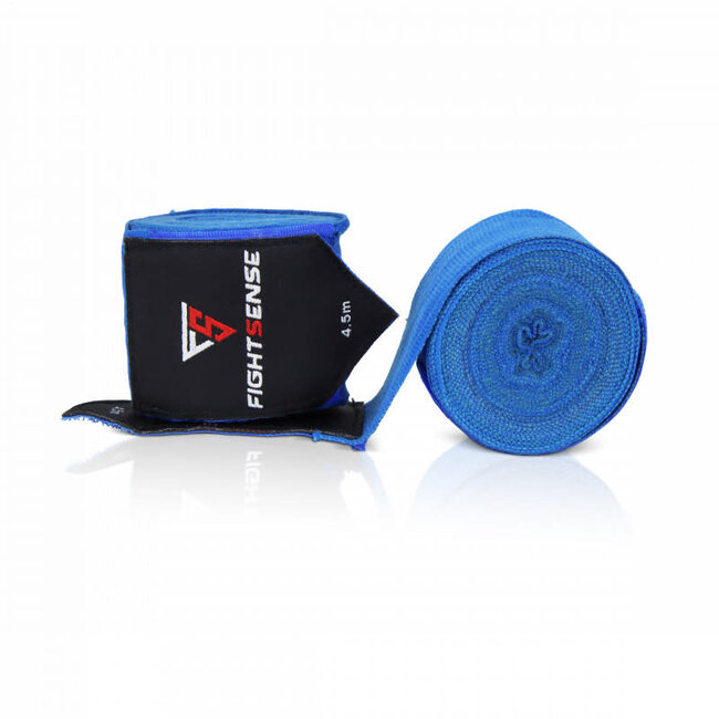 Fightsense Fightsense - bandages - BLAUW 450cm