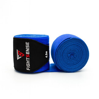 Fightsense Fightsense - bandages - BLAUW 450cm