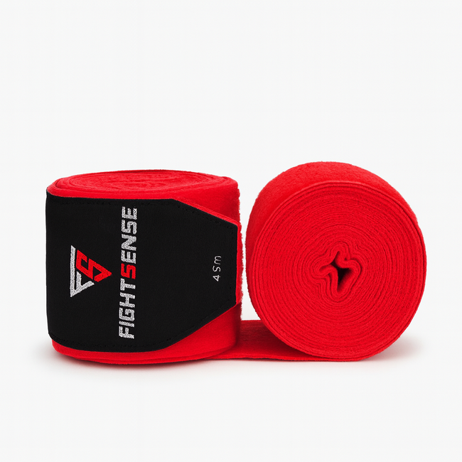 Fightsense FIGHTSENSE - BANDAGE - ROOD - 450CM