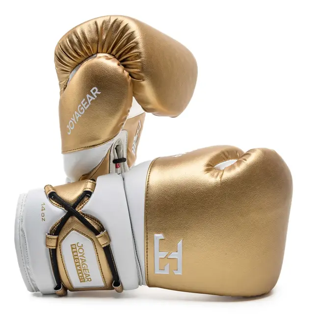 JOYA Joya Performance Bokshandschoenen met Veters – Goud/Wit
