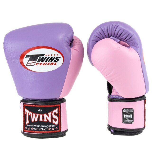 Twins Special BGVL 3-2T Leren Bokshandschoenen – Paars/Roze – 10oz, 12oz en 14oz