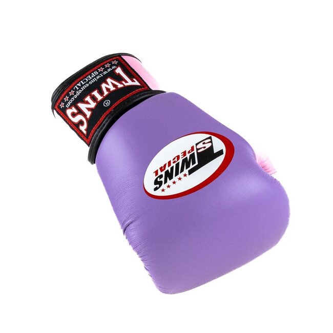 Twins Special BGVL 3-2T Leren Bokshandschoenen – Paars/Roze – 10oz, 12oz en 14oz